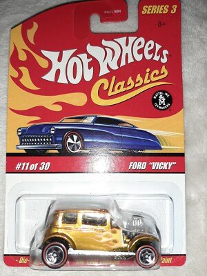 Hot Wheels Classics Ford ''Vicky'', Gold,  #11, Series 3, MONMC