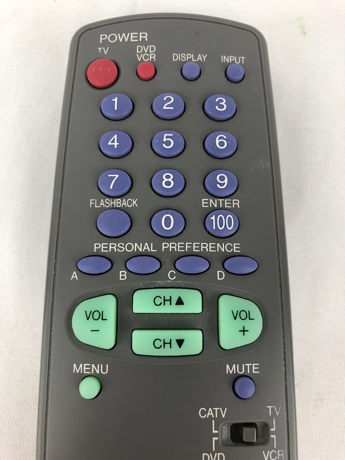 SHARP PHILCO GA035SB Set Top Box TV Receiver CATV VCR DVD Remote Control Tested