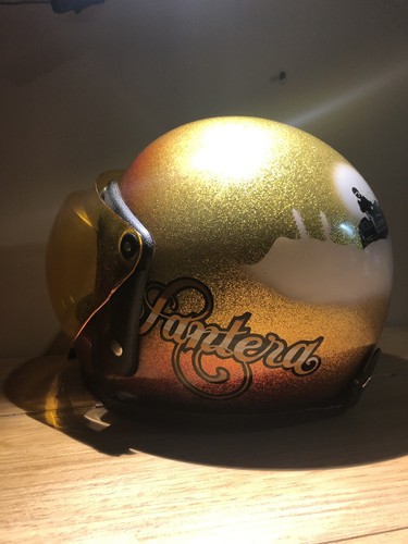 Rare Arctic Cat Pantera Metalflake Snowmobile Helmet
