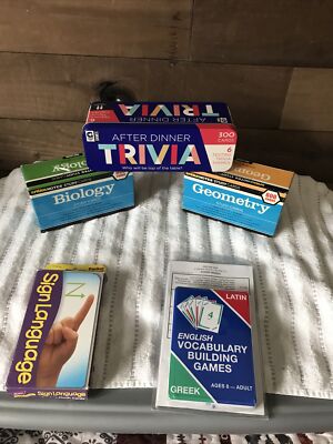 2004 Sparknotes Geometry/Biology Study Cards 600 Cards/LatinGreekCards/Sign/Lot4