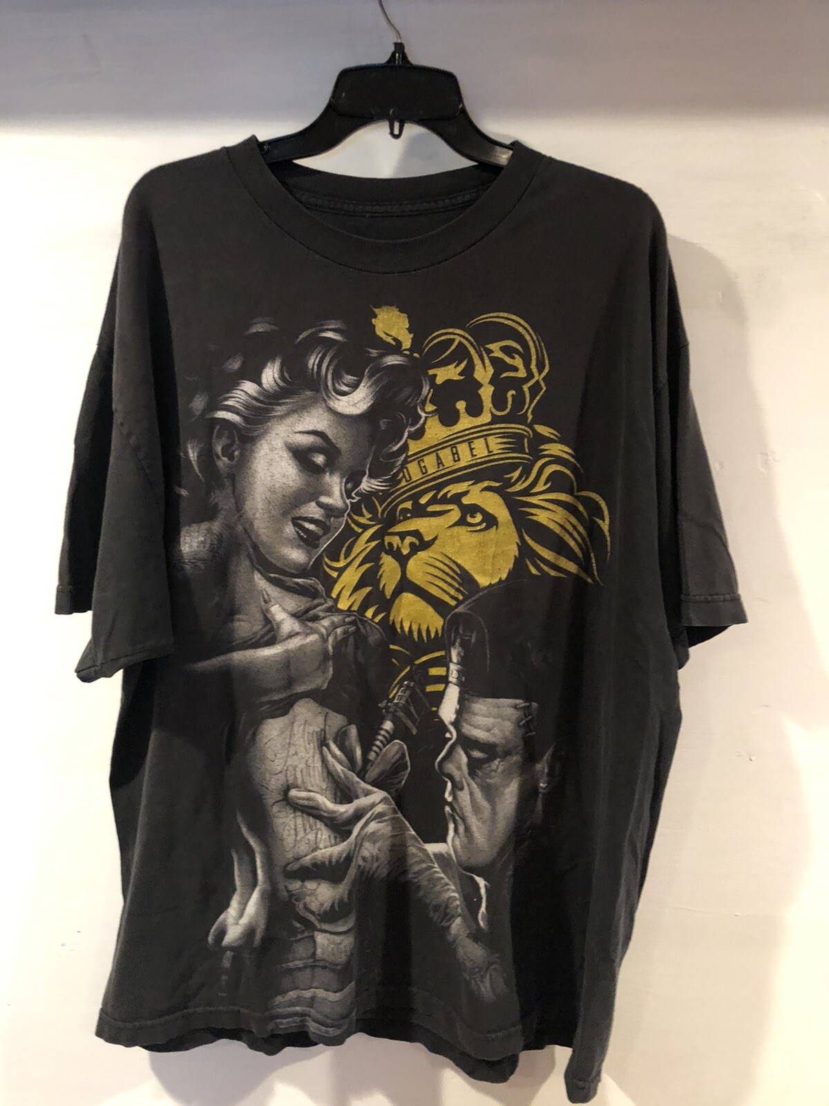 アベル Abel Tシャツ paint big tee イエロー｜レディース