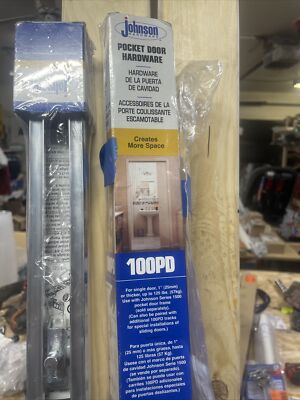(2) L E Johnson 100721DR 72'' HD  Aluminum Single Pocket Door Track Hardware Kits