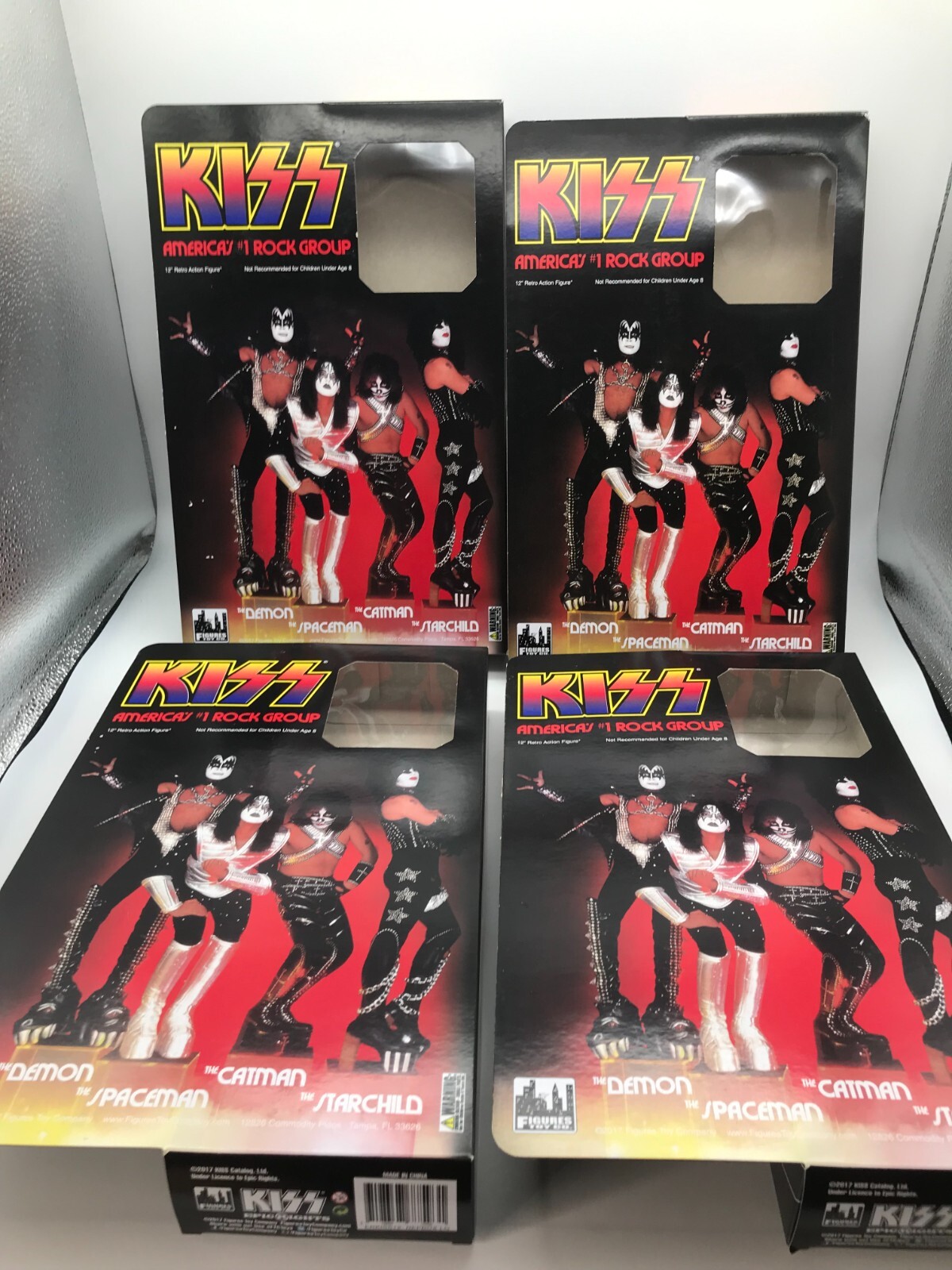 KISS 12 Inch Figure Series 9 Love Gun: EMPTY BOX LOT MEGO