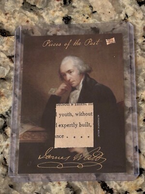 JAMES WATT AUTHENTIC RELIC PIECES OF THE PAST 2023 CARD 