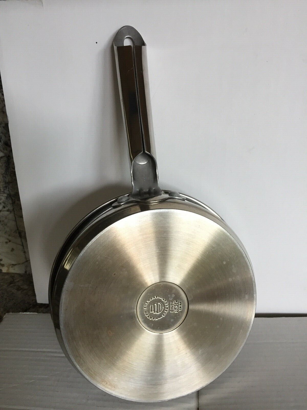 MARTHA STEWART Stainless Steel 8" Skillet Saute Fry Pan Heavy Riveted