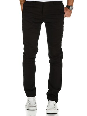 Herren Regular Slim Stretch Chino Hose Fit R7009