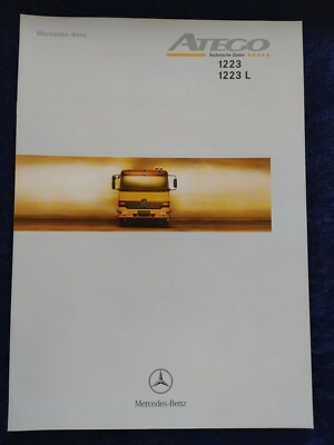 Mercedes Benz Atego technische Daten 1223 L Prospekt 07.1998