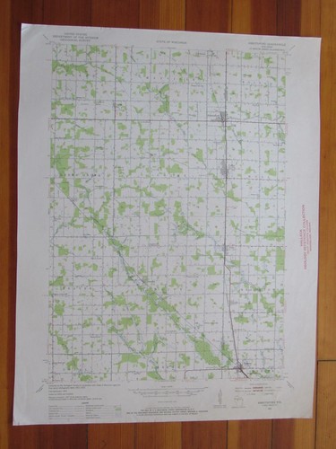 Abbotsford Wisconsin 1955 Original Vintage USGS Topo Map