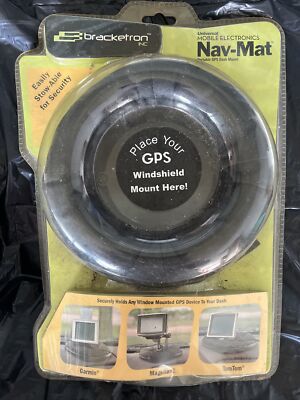 Bracketron Universal Nav Mat Portable GPS Friction Dash Pad Anti Skid Underside 