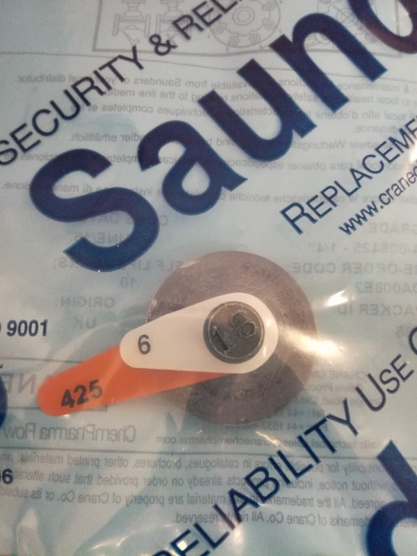 Saunders A8425 - Membrane  Type A Dn8