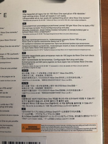 Seagate 4TB Game Drive for Xbox One USB 3.0 Model  STEA4000402 NEW