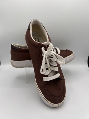 Ralph Lauren Polo Shoes Brown Canvas Men s Size  8 Sneakers Tennis