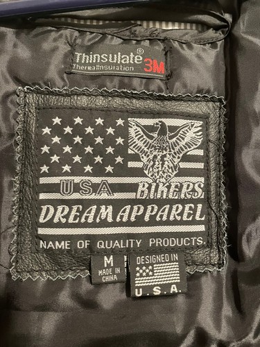 USA Bikers Dream Apparel Women’s Jacket With Thinsulate Insert