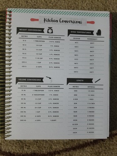 Recollections Creative Year Recipe Planner Cooking Meal Planning - Brand New