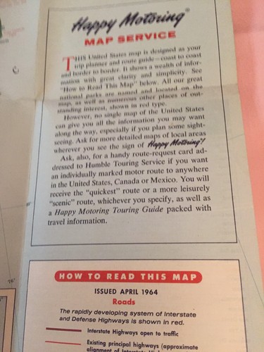 1964 Esso United States Map