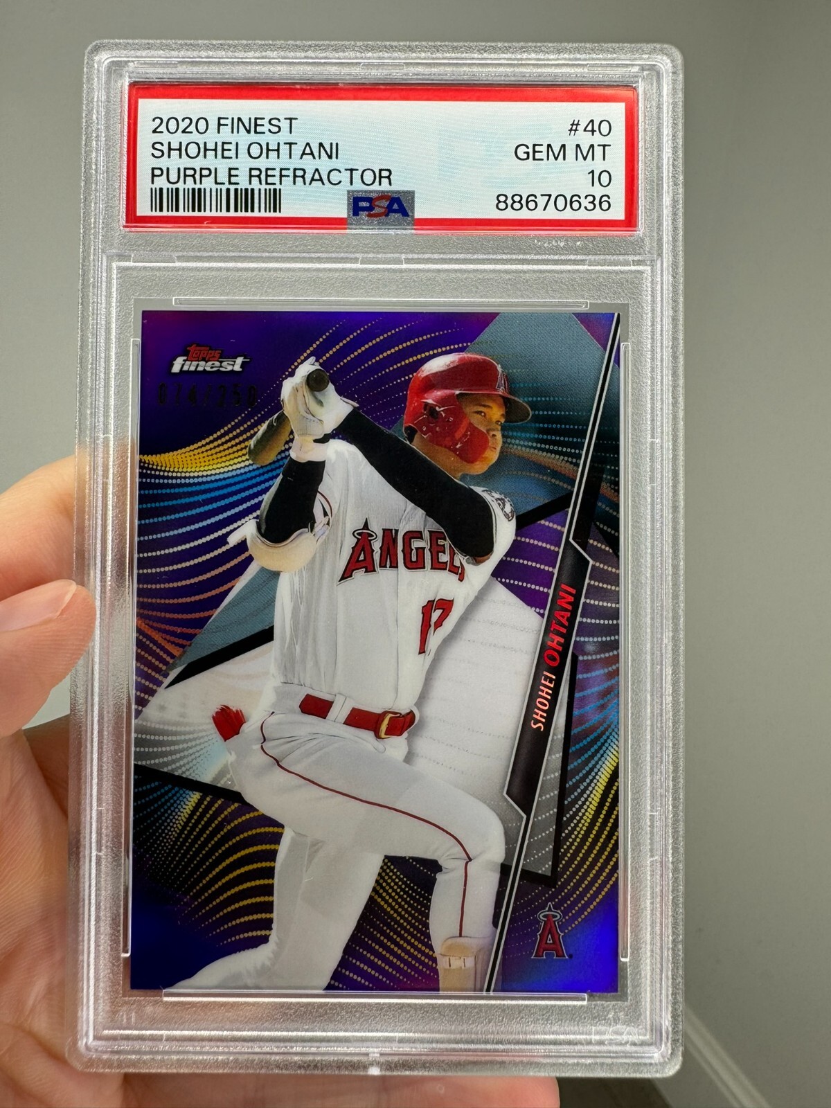 大谷翔平 ★PSA10★ 2020 Topps Purple Refractor 大谷翔平 ☆PSA10☆ 2020 Topps Purple Refractor