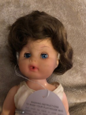 1//3 8-9/" BJD Doll Wig Auburn Golden Brown Curly Curls Hair Medium Long Retro