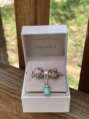 Pandora Disney Alice In Wonderland Charm Set #1 With Box