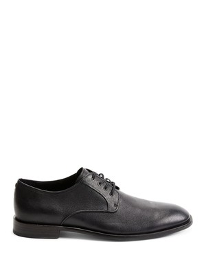 

JOHN VARVATOS Мужские черные кожаные оксфорды на блочном каблуке в стиле дерби Nyc, Черный, F3761V4B-A872B