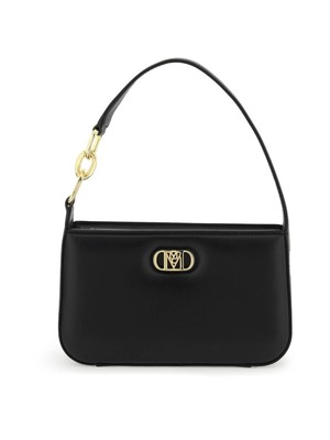 

MCM Женская черная однотонная кожаная сумка через плечо с одним ремешком, Черный, MWSCALD02