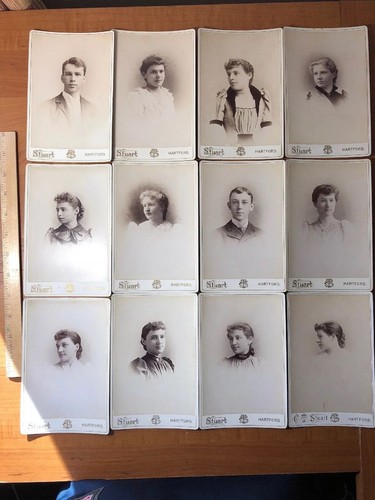Antique Lot of Over 100 4x6 Cabinet Card CDV Photos US Portraits