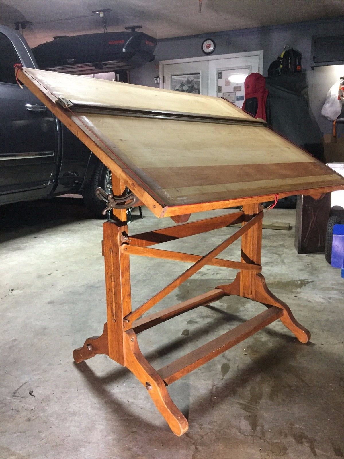 Fredric Post, Co. Norwood Drafting Table Model No. 2276. Early 1900's.