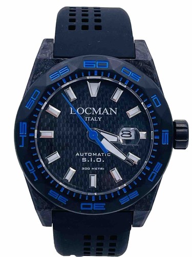 Pre-owned Locman Stealth Carbon Watch 300m 216kb/1095 Automatic Discounted