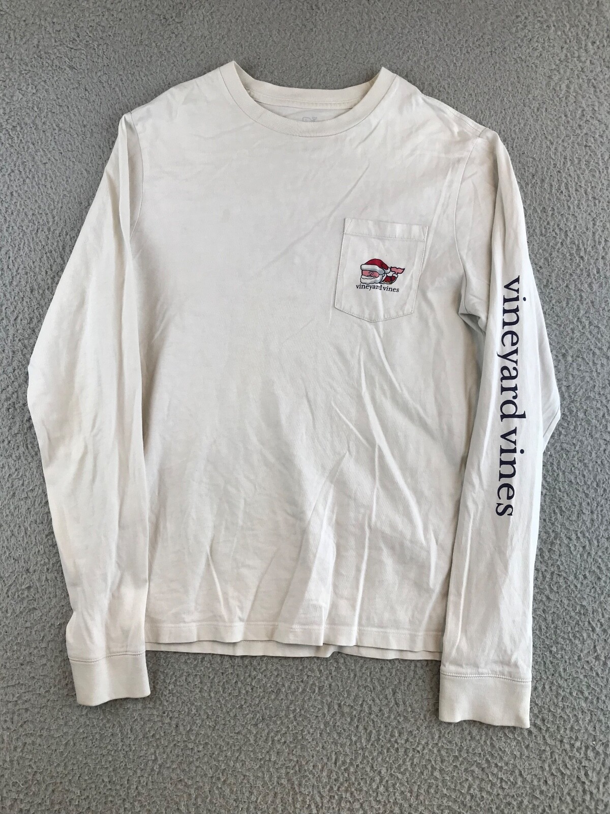 Vineyard Vines Shirt Youth XL 18 White Long Sleeve Crew Neck