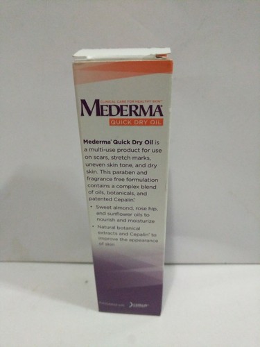 New Mederma Quick Dry Oil Skincare for Scars Stretch Marks 3.4 oz
