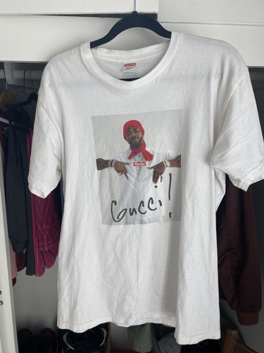 100% Authentic Supreme Gucci Mane Tee Shirt White Large | eBay 100% Authentic Supreme Gucci Mane Tee Shirt White Large | eBay