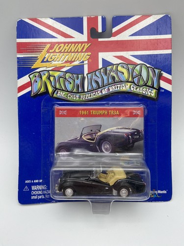 7500個限定販売 JOHNNY LIGHTNING トライアンフTRIUMPH Johnny Lightning British Invasion 1961 Triumph TR3A Black 1