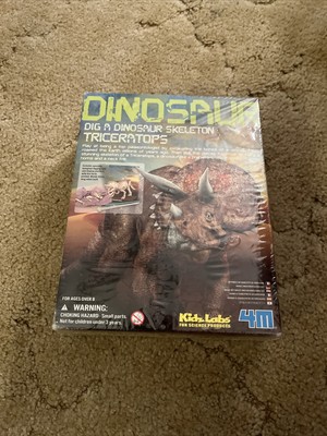 Dig A Dinosaur Skeleton Triceratops 4M Kidz Labs New