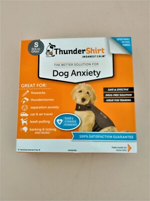 Thundershirt Dog Anxiety Treatment HGS-T01, SMALL Heather Gray UPC: 854880001158
