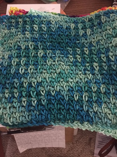 crochet dishcloths cotton Multi Colored