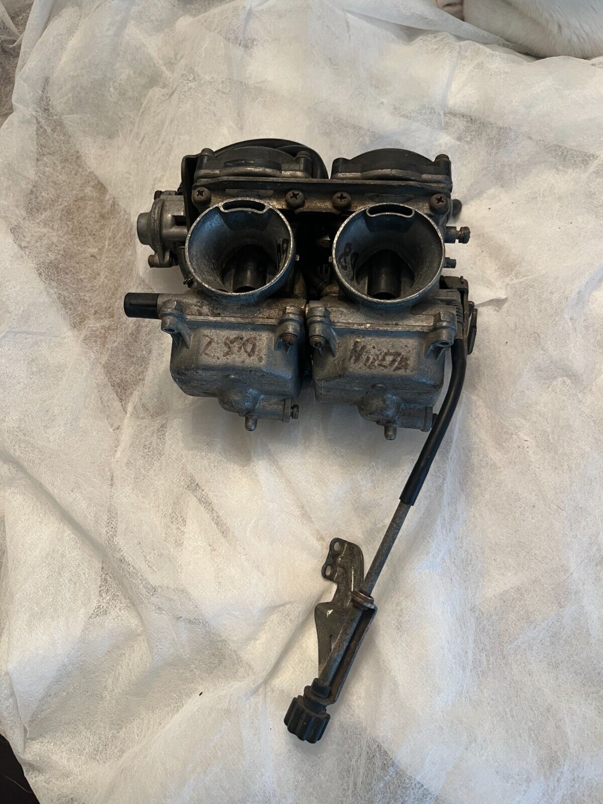 OEM Keihin CVK Twin Carburetor Carb Kawasaki Ninja EX 250 OEM Keihin CVK Twin Carburetor Carb Kawasaki Ninja EX 250
