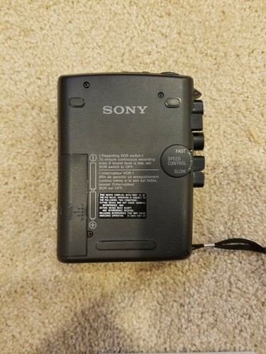 Nice Working SONY TCM-459V Cassette Tape Voice Recorder Player & New Tape