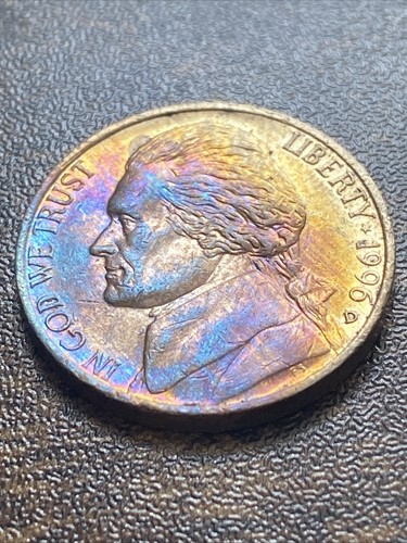 1996 D Jefferson Nickel Actual Coin Exceptional Remarkable