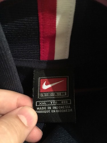 Nike USA Soccer Jacket Vintage World Cup Blue Mens 2XL EUC