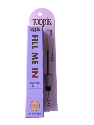 One TOPPIK Fill Me In Hairline Filler Medium Blonde.