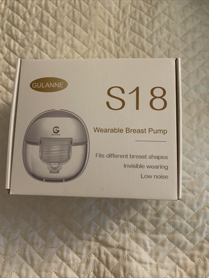 GULANNE Wearable Breast Pump Hands Free Electric Breast Pump Quiet Rechargeable