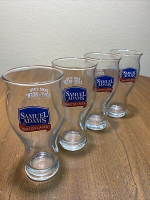 (4) Samuel Adams 16 oz Pint Sensory Beer Glasses for the Love of Beer
