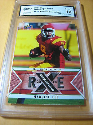 MARQISE LEE JAGUARS 2014 UPPER DECK ROOKIE EXCLUSIVES RC # RE8 GRADED 10. rookie card picture