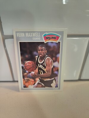 1989-90 Fleer San Antonio Spurs Basketball #144 Vernon Maxwell Rookie Card