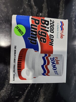 RULE 2000 GPH NON AUTOMATIC BILGE PUMP 24V