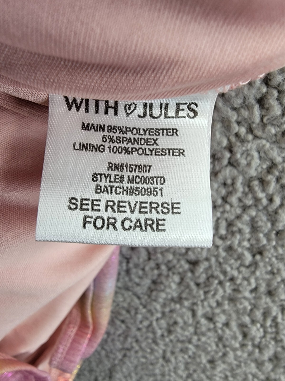 With Jules Ruched Square-Neck Mesh Dress Big Girls L Multi Short Sleeve Pullover - Picture 13 of 16
