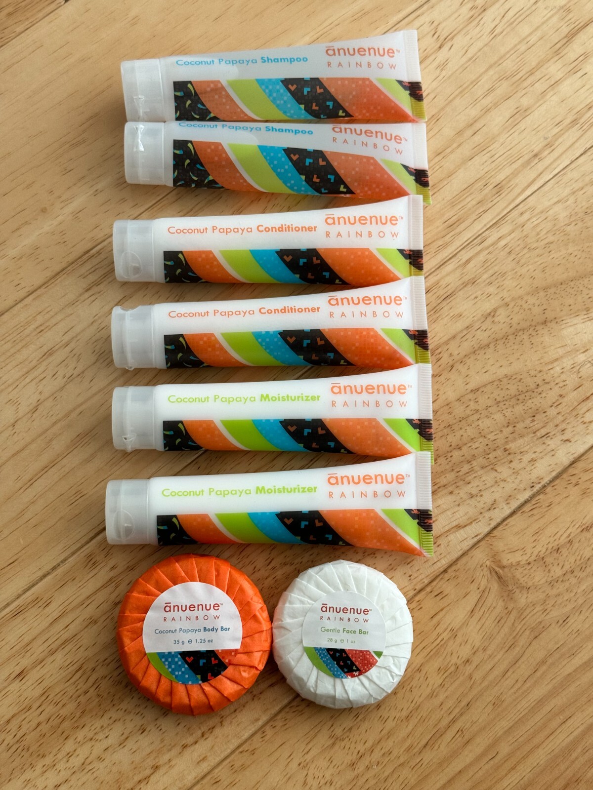 8 Anuenue Coconut Papaya Shampoo, Conditioner, Facial Soap