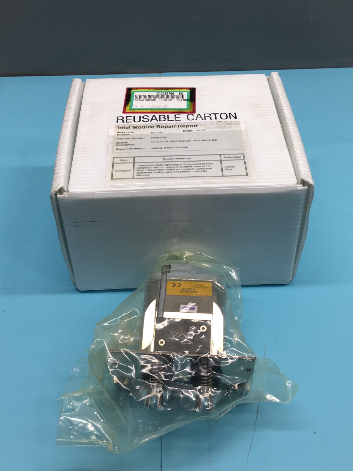 AMAT 0190-02855 VAT 0340X-MH24-API1/0480 A-291078 ACTUATOR KIT, 118135