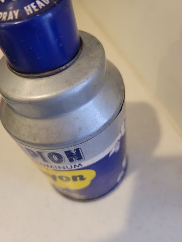 Vintage 50'S CHAMPION SPRAYON CHROME ALUMINUM 12.oz can STOCK NO. 1  USA - N.O.S