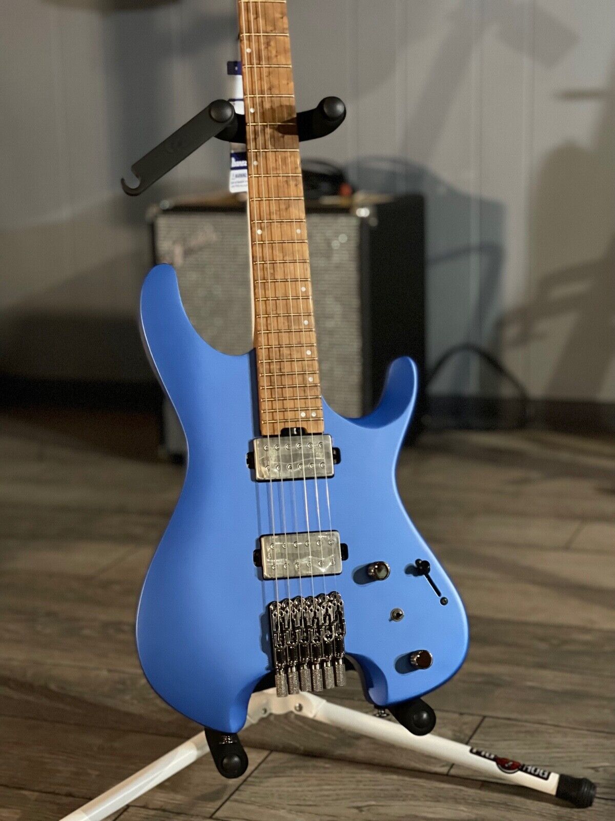 Ibanez Q52, Laser Blue Matte, 6 String Headless Guitar 3801 Ibanez Q52, Laser Blue Matte, 6 String Headless Guitar 3801