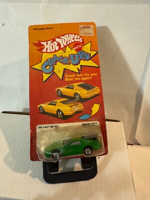 Vintage 1983 Hot Wheels Crack-Ups Green Smash Hit #7921  A47